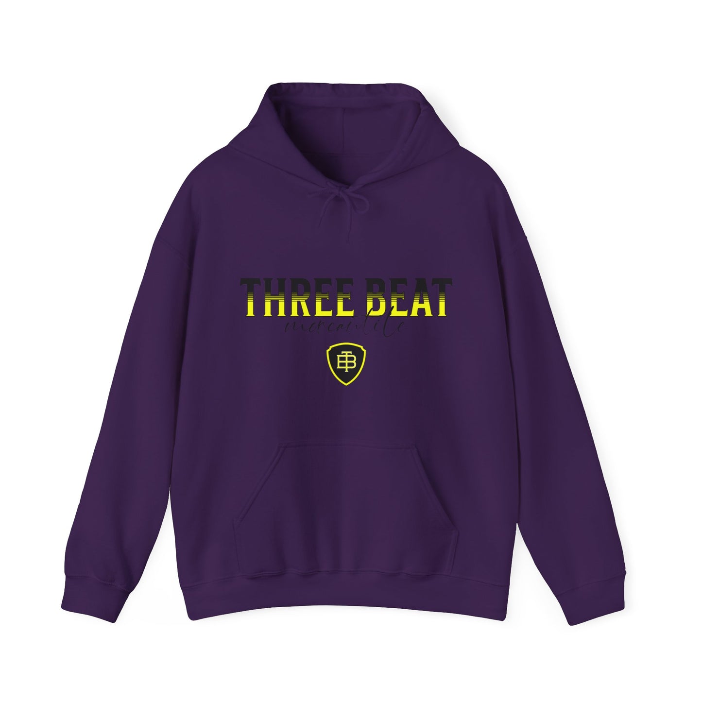 Three Beat Shield Lemon Unisex Heavy Blend™ Hooded Sweatshirt