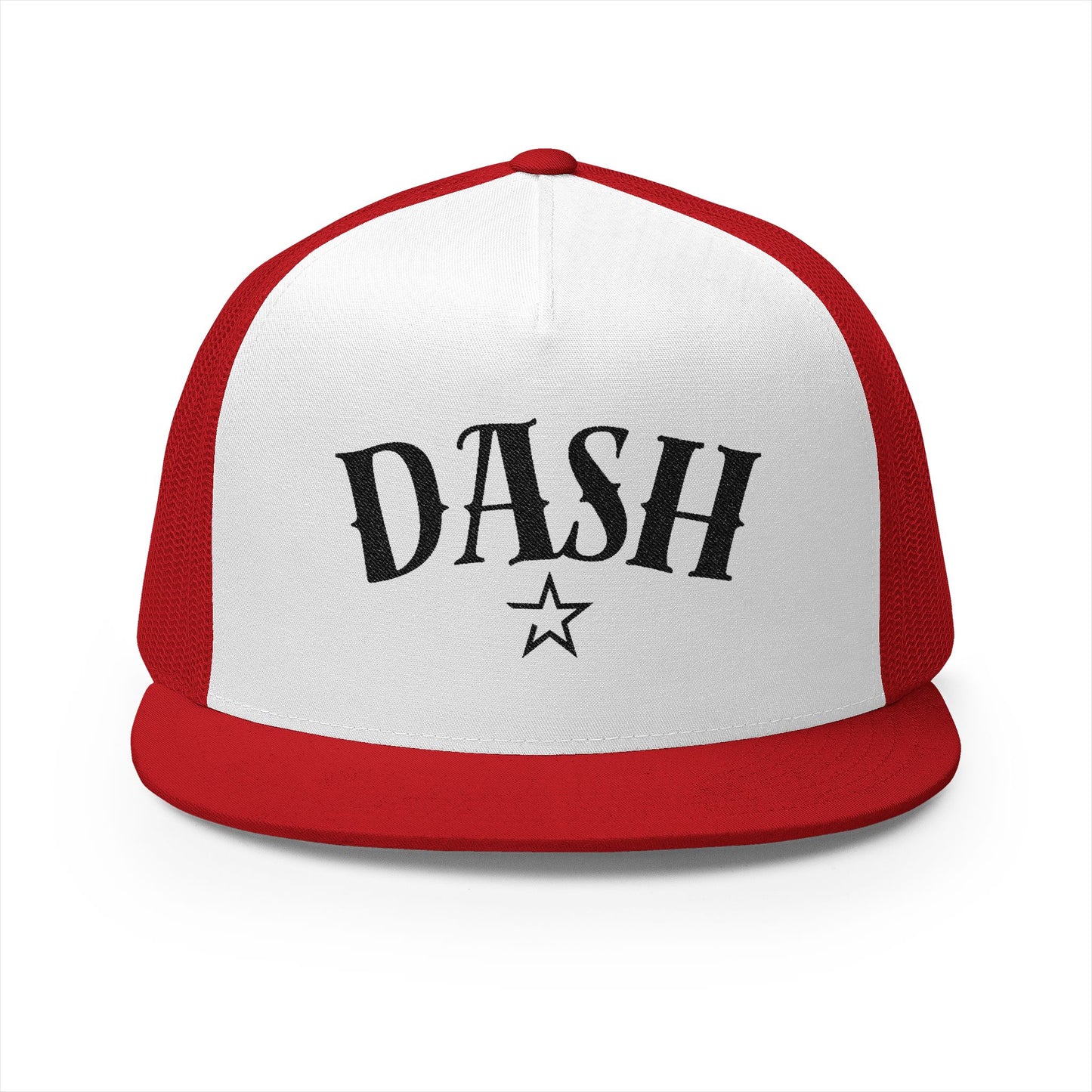 DASH Custom Embroidered 5 Panel Trucker Cap