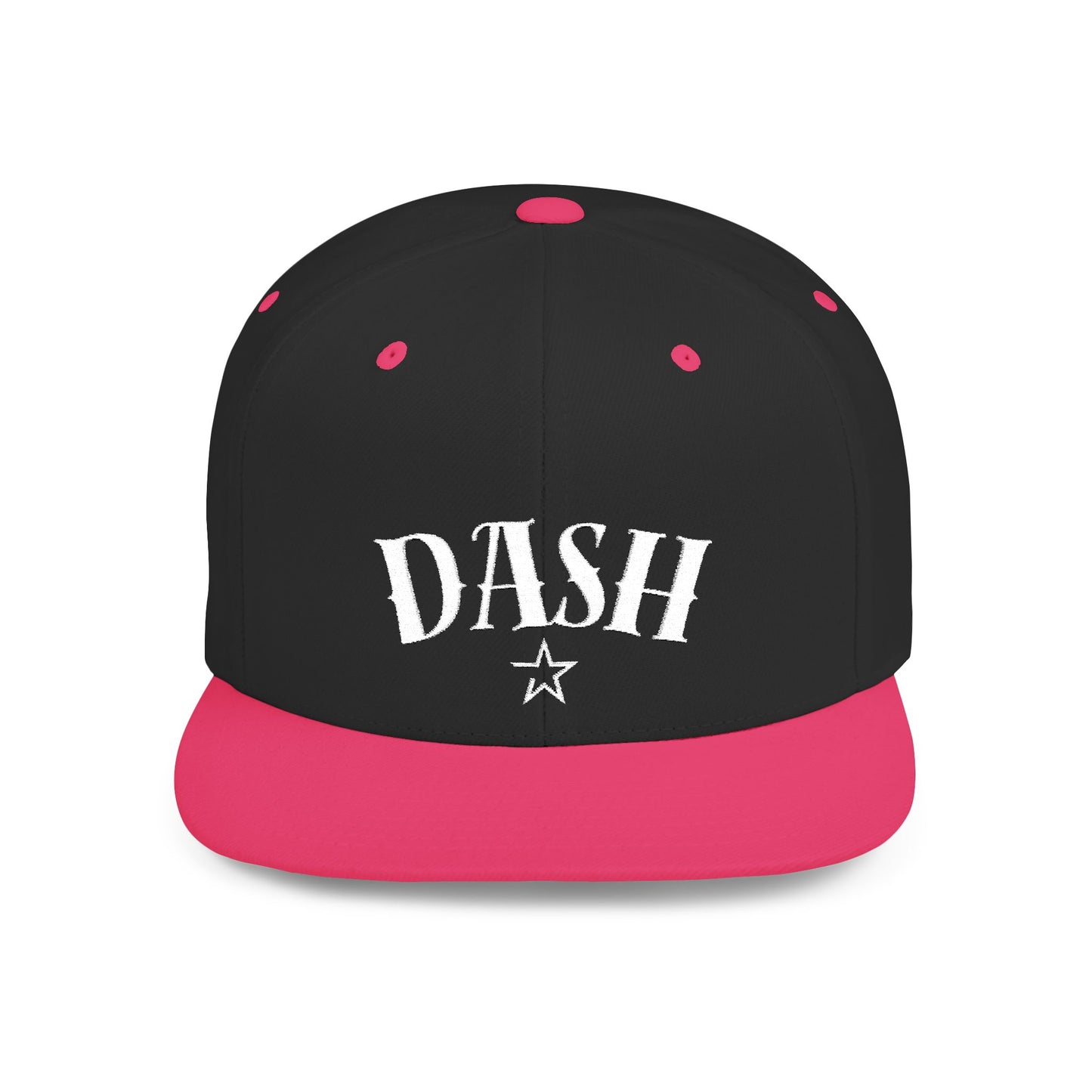 DASH Stylish Flat Bill Snapback Cap