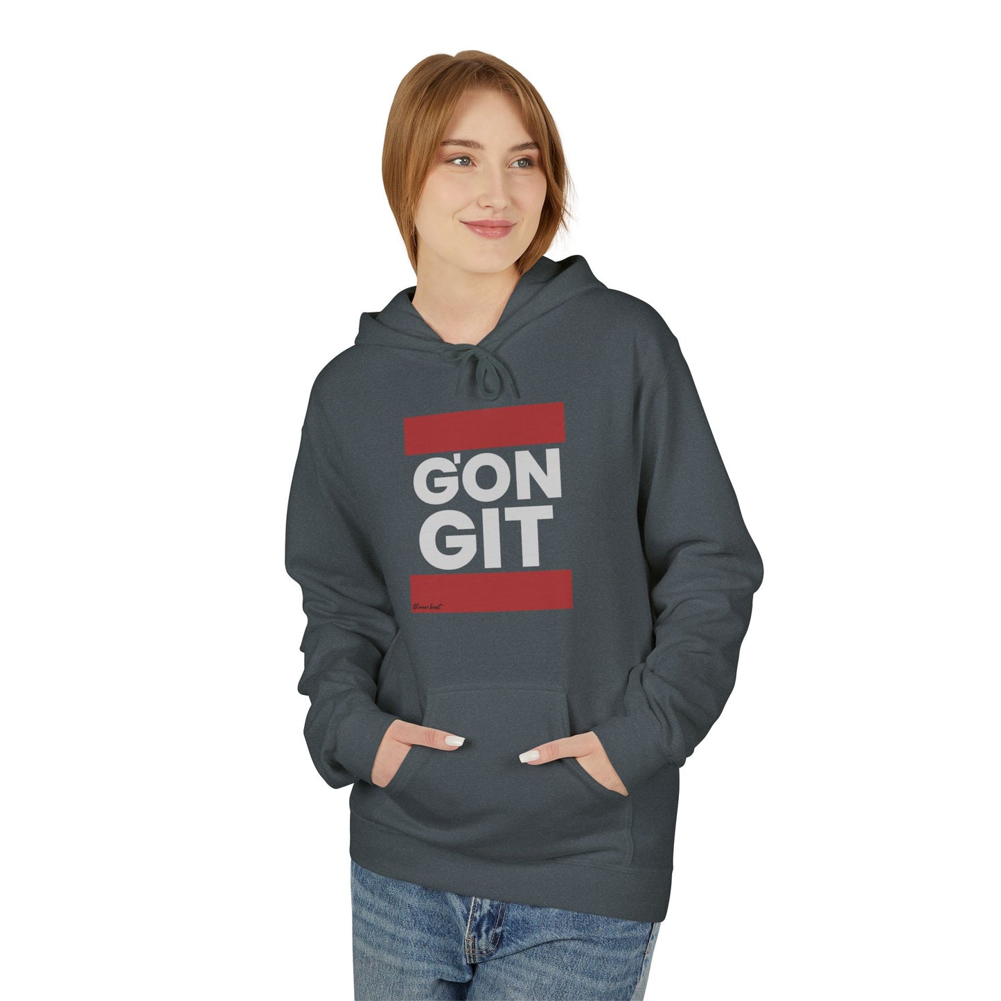 Three Beat G'ON GIT Unisex Midweight Softstyle Fleece Hoodie