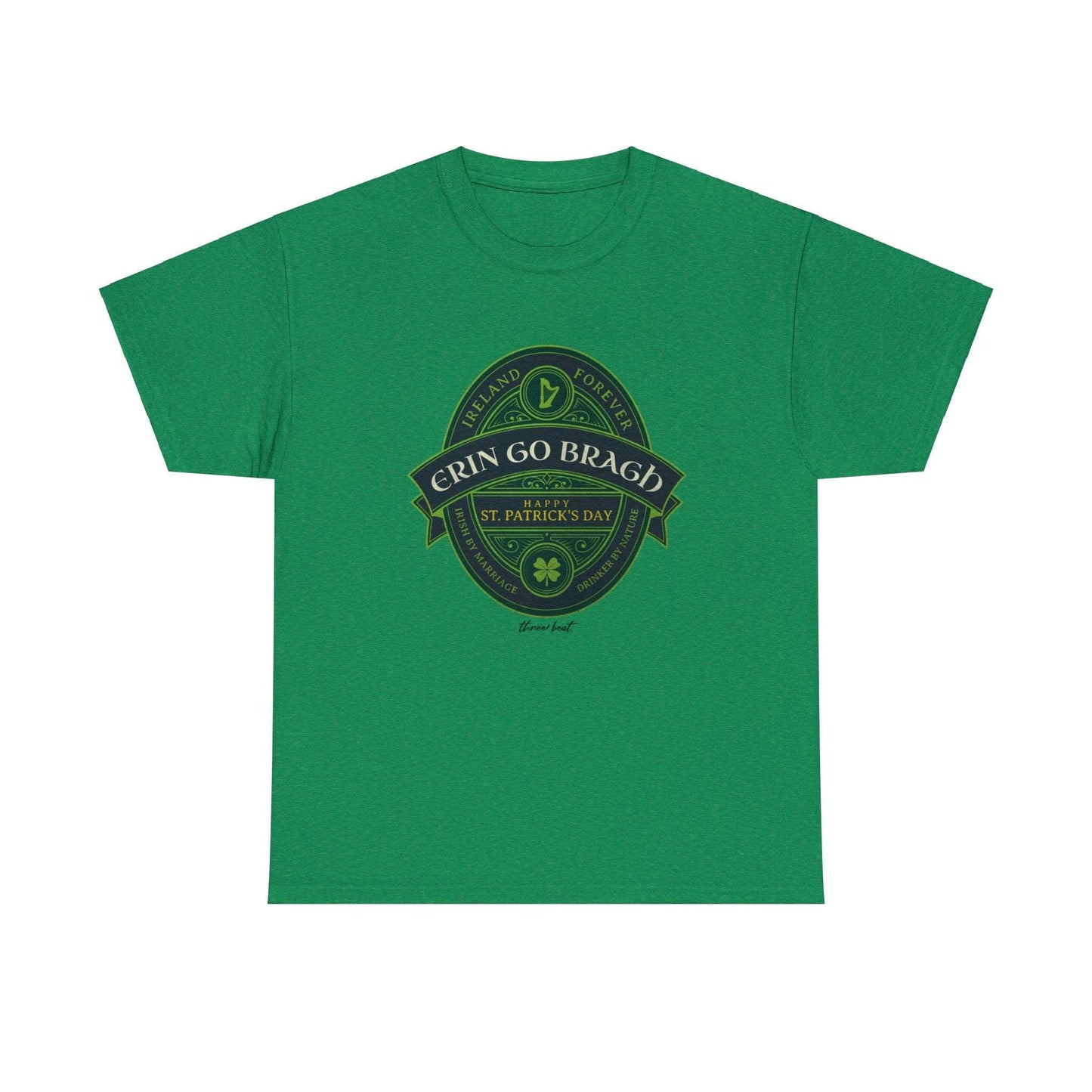 Three Beat Erin Go Bragh Unisex Heavy Cotton Tee
