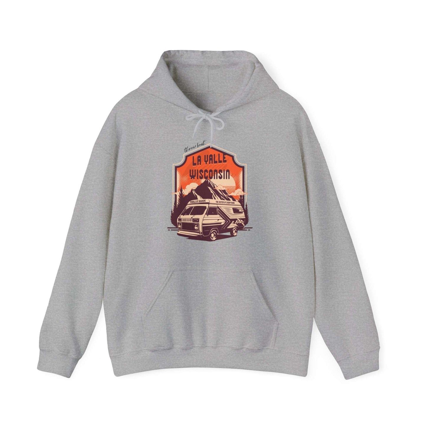 Three Beat MON Unisex Heavy Blend™ Hooded Sweatshirt