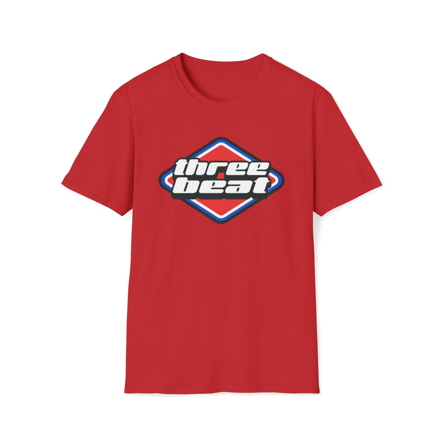 Three Beat Racing Mens Softstyle T-Shirt