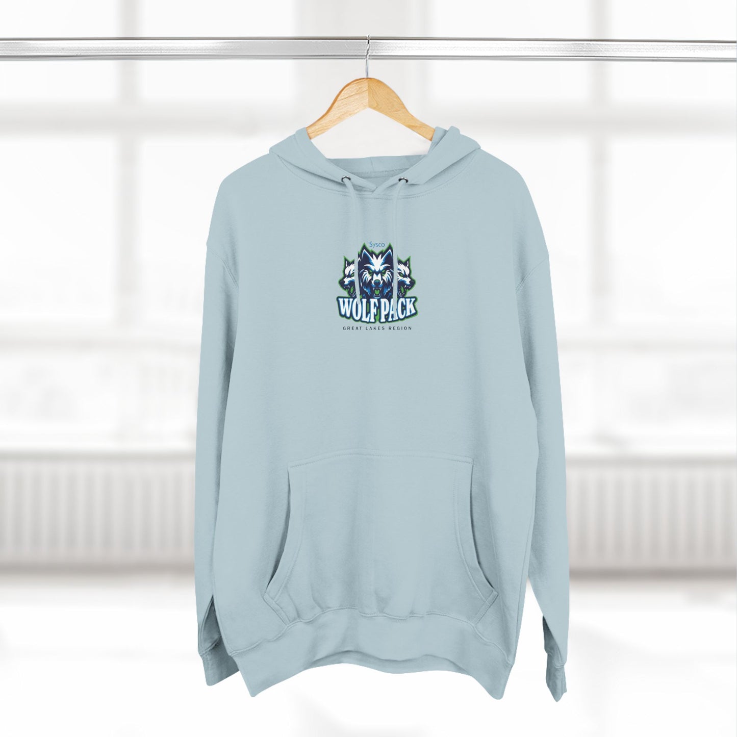 Three-Panel Fleece Hoodie