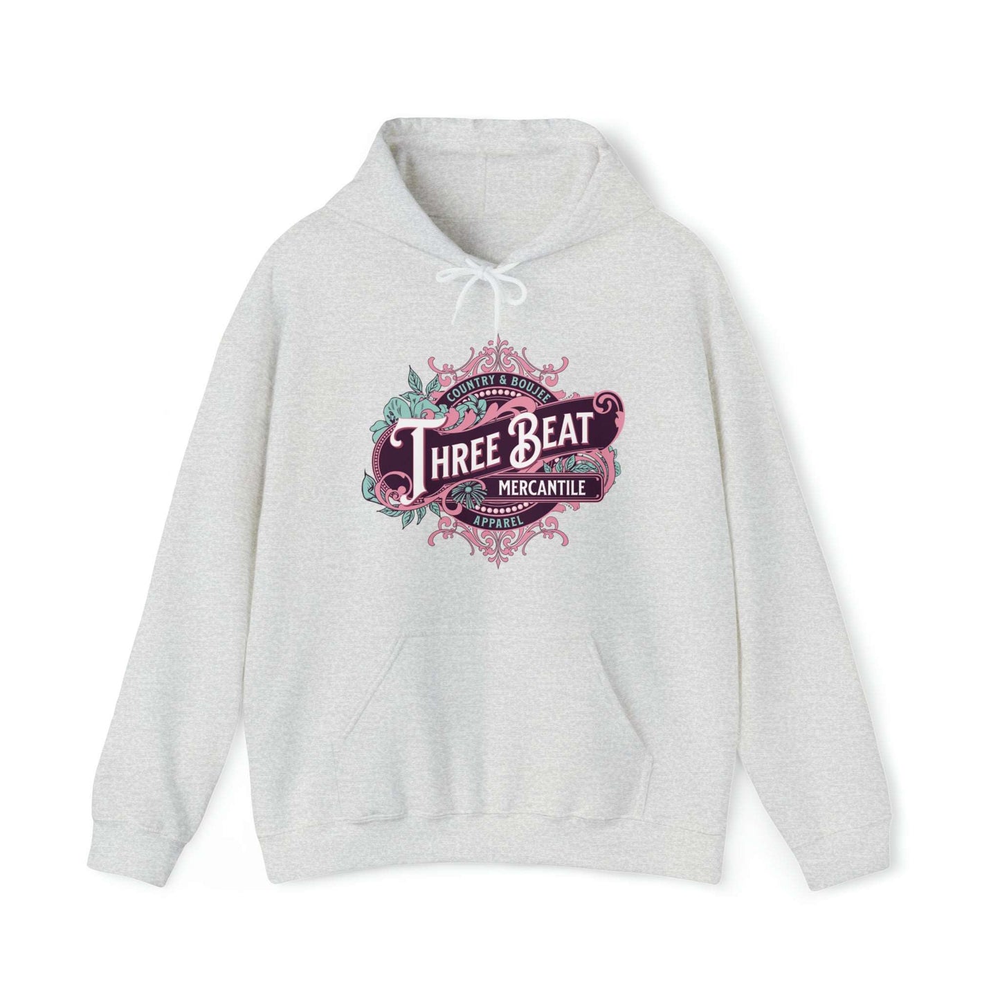 Three Beat Leafy Boujee Unisex Heavy Blend™ Hooded Sweatshirt