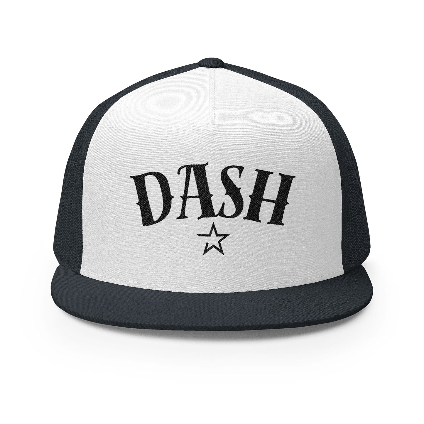 DASH Custom Embroidered 5 Panel Trucker Cap
