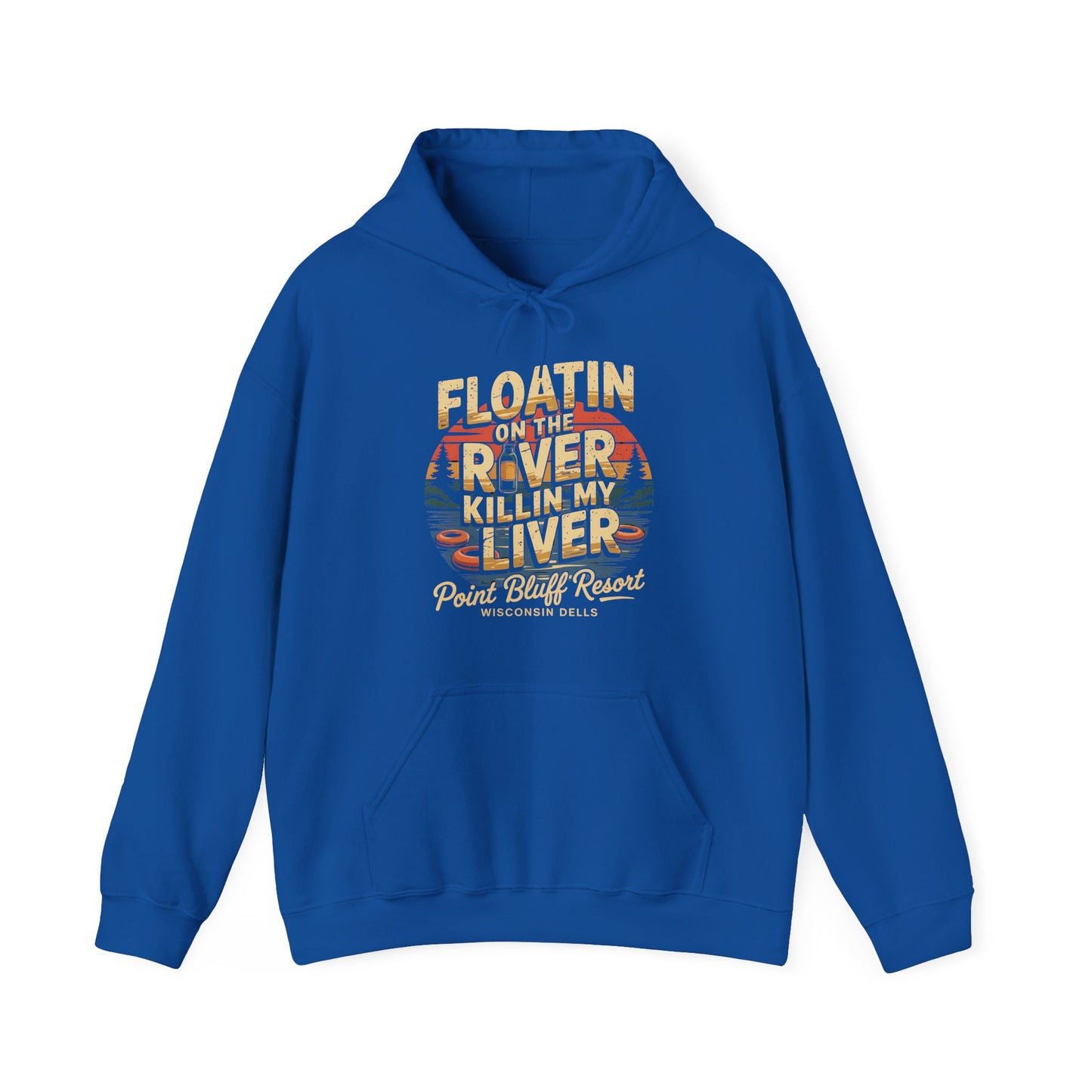 Floatin' on the River Hoodie | Unisex Casual Sweatshirt, Outdoor Adventure Gear, Lake Trip Apparel, Vacation Gift, Summer Fun