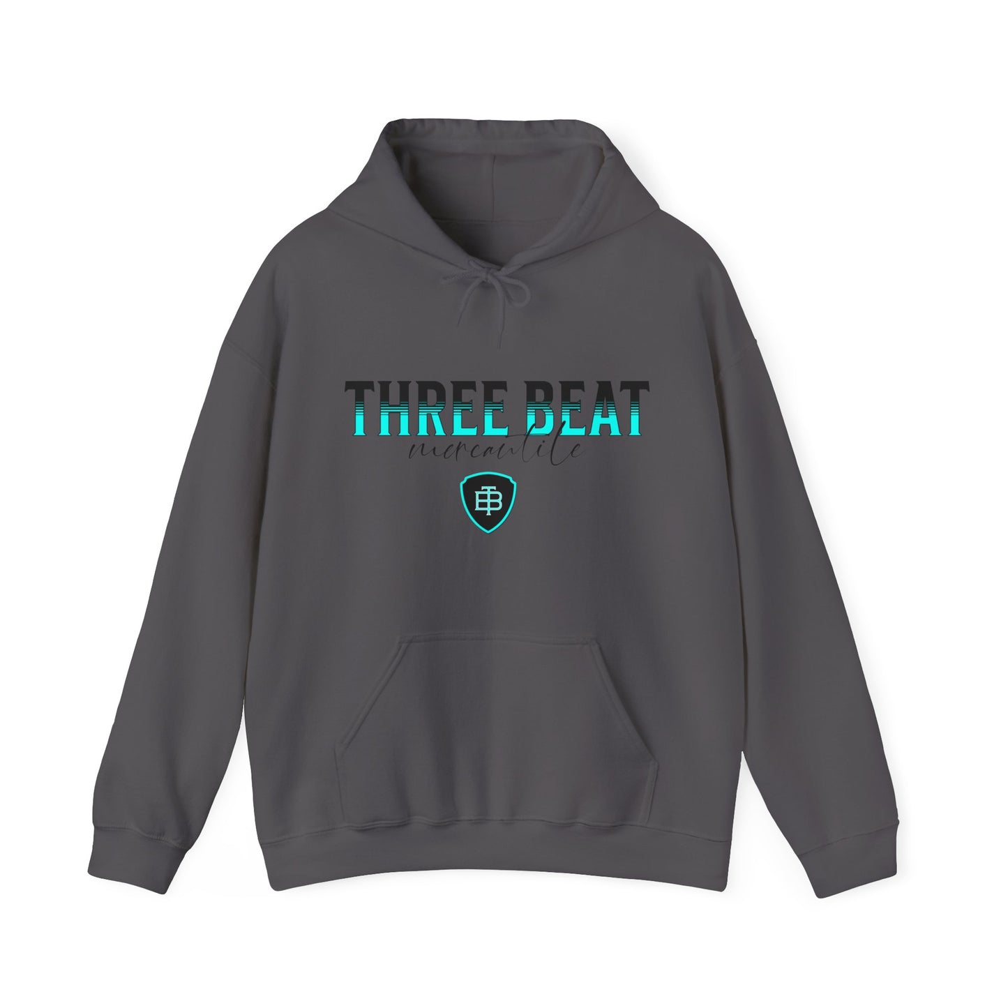 Three Beat Shield Unisex Heavy Blend™ Hooded Sweatshirt