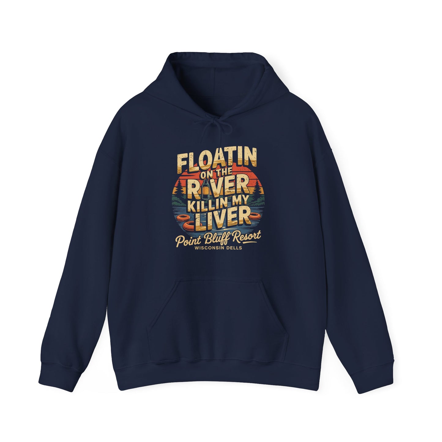 Floatin' on the River Hoodie - Unisex Heavy Blend™ Sweatshirt