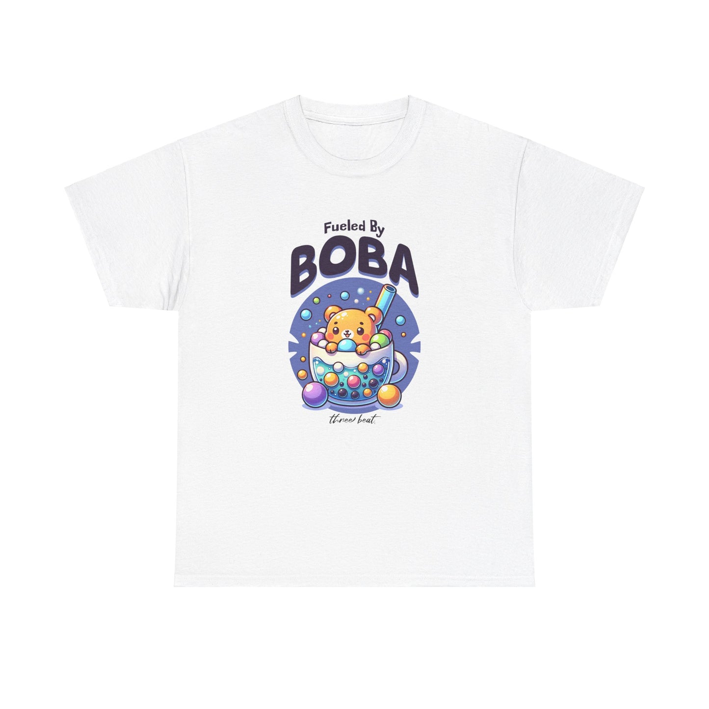 Three Beat Boba Unisex Heavy Cotton Tee