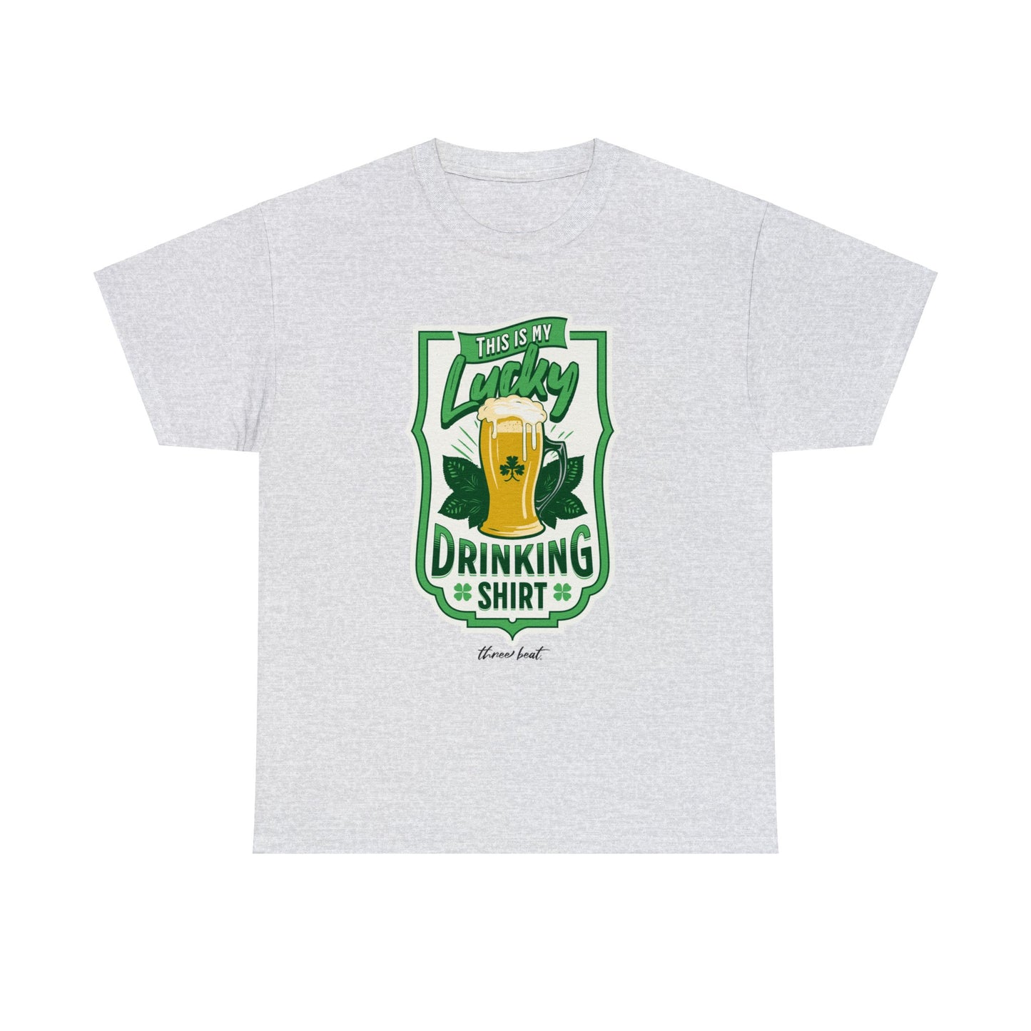 Three Beat Lucky Unisex Heavy Cotton Tee