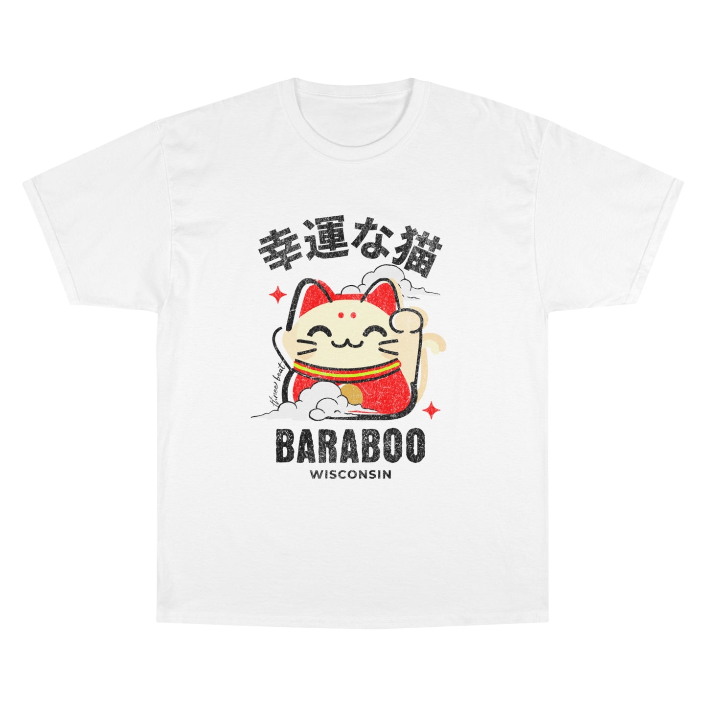 Three Beat Baraboo Kitty Champion T-Shirt
