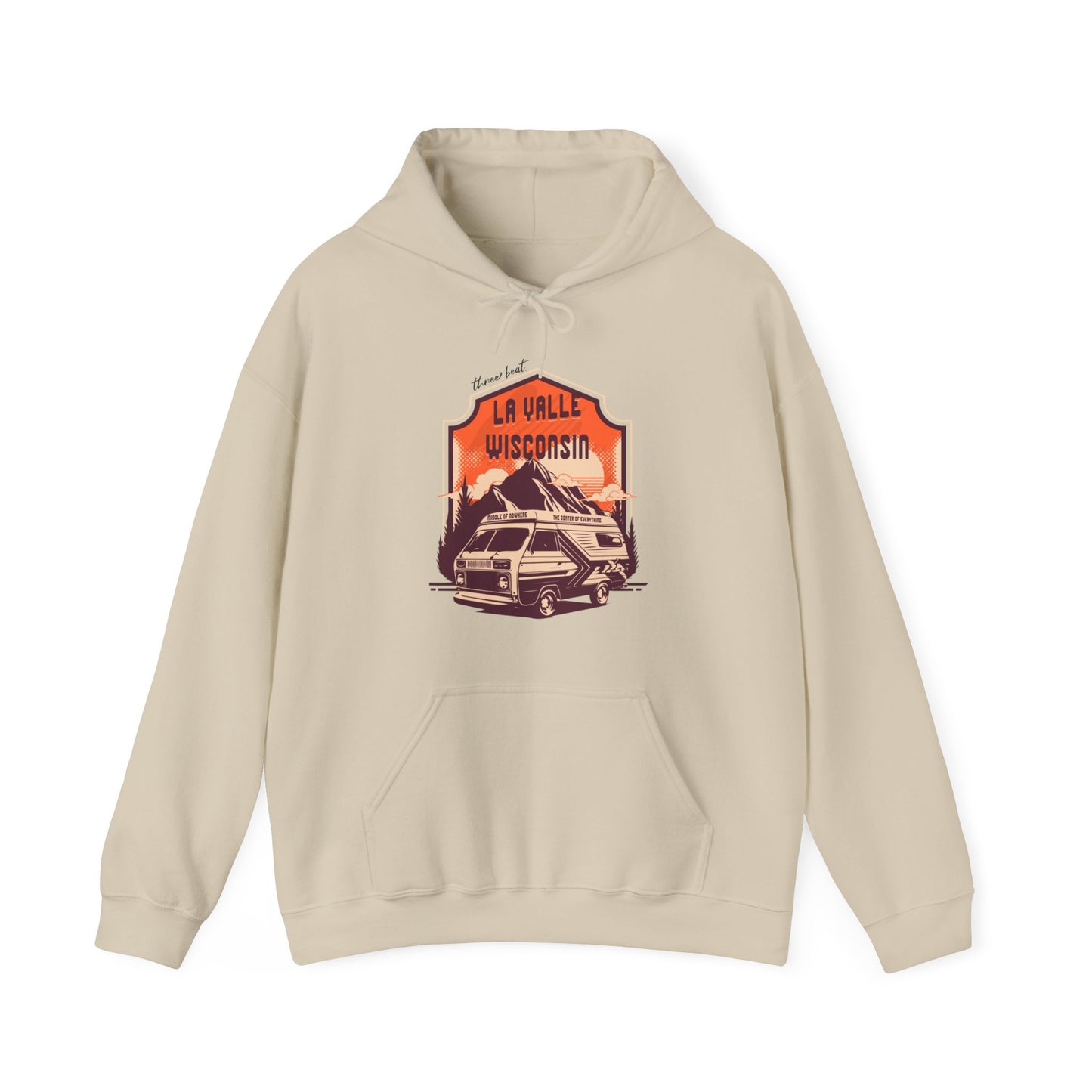 Three Beat MON Unisex Heavy Blend™ Hooded Sweatshirt