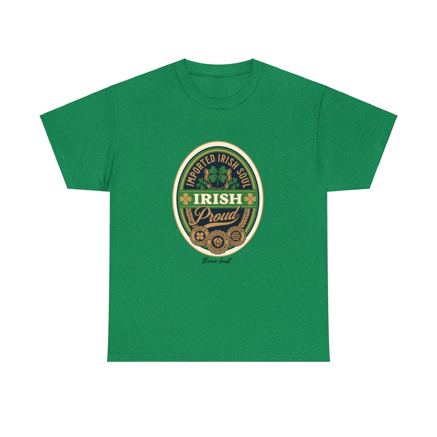 Three Beat Irish Pride Unisex Heavy Cotton Tee