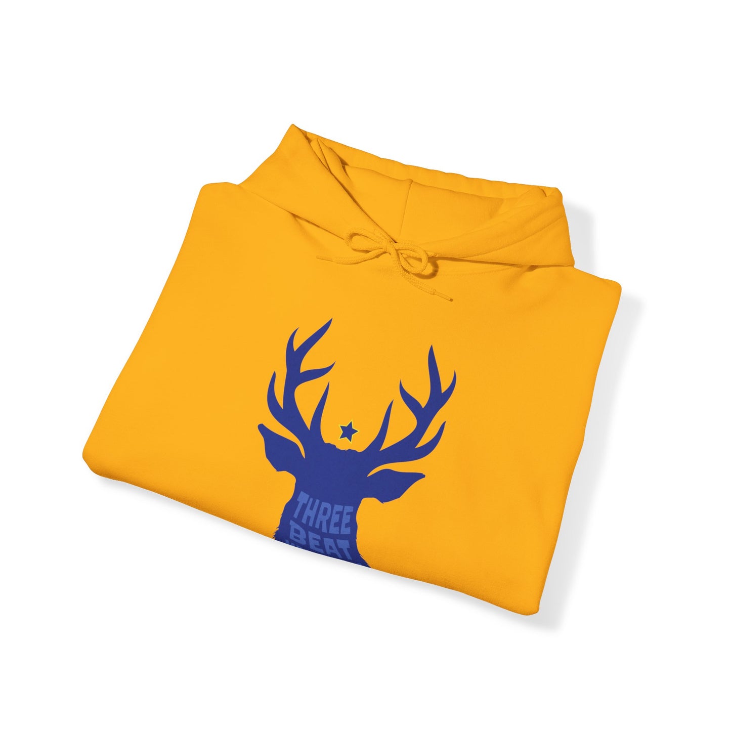 Three Beat Big Buck Unisex Heavy Blend™ Hooded Sweatshirt