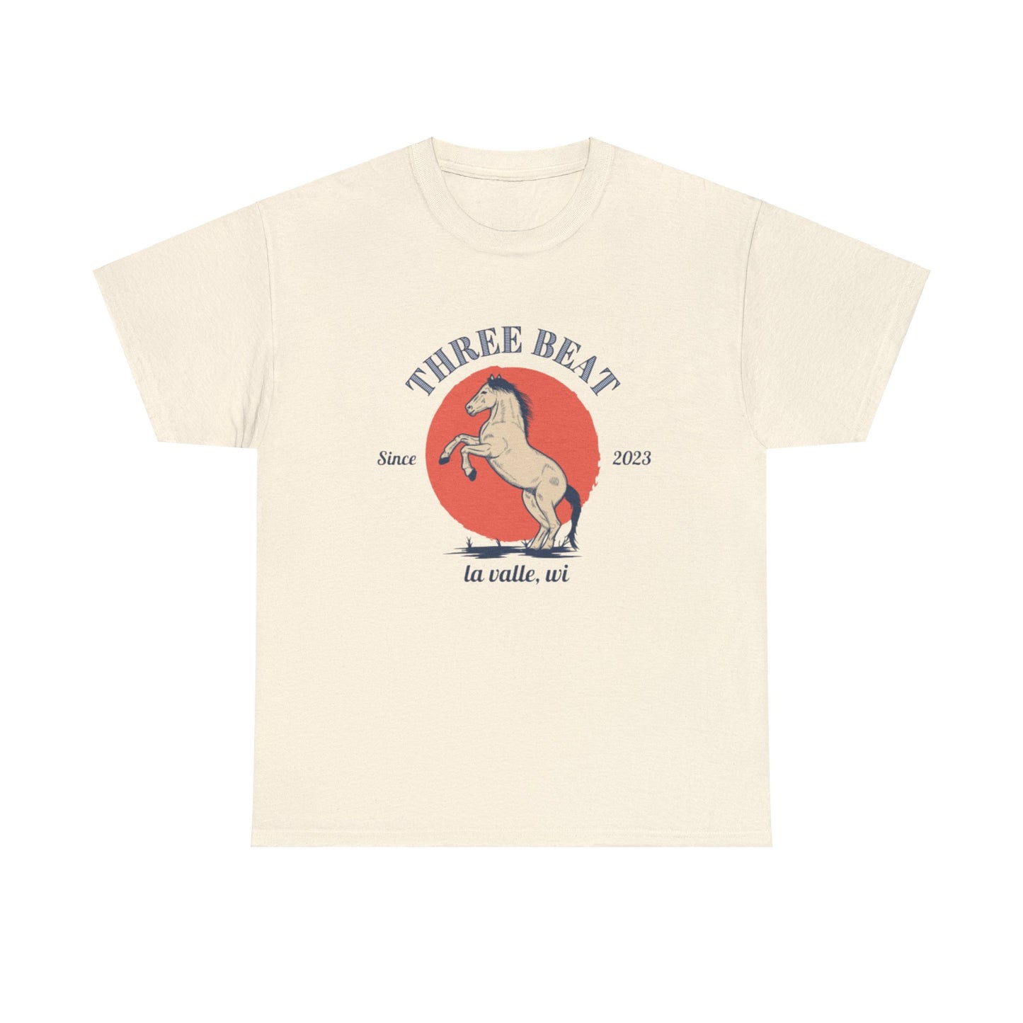 Three Beat Sun Unisex Heavy Cotton Tee