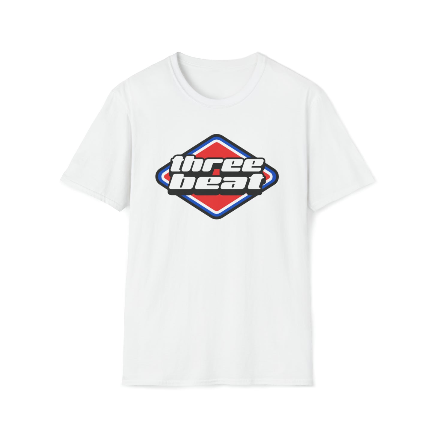 Three Beat Racing Mens Softstyle T-Shirt