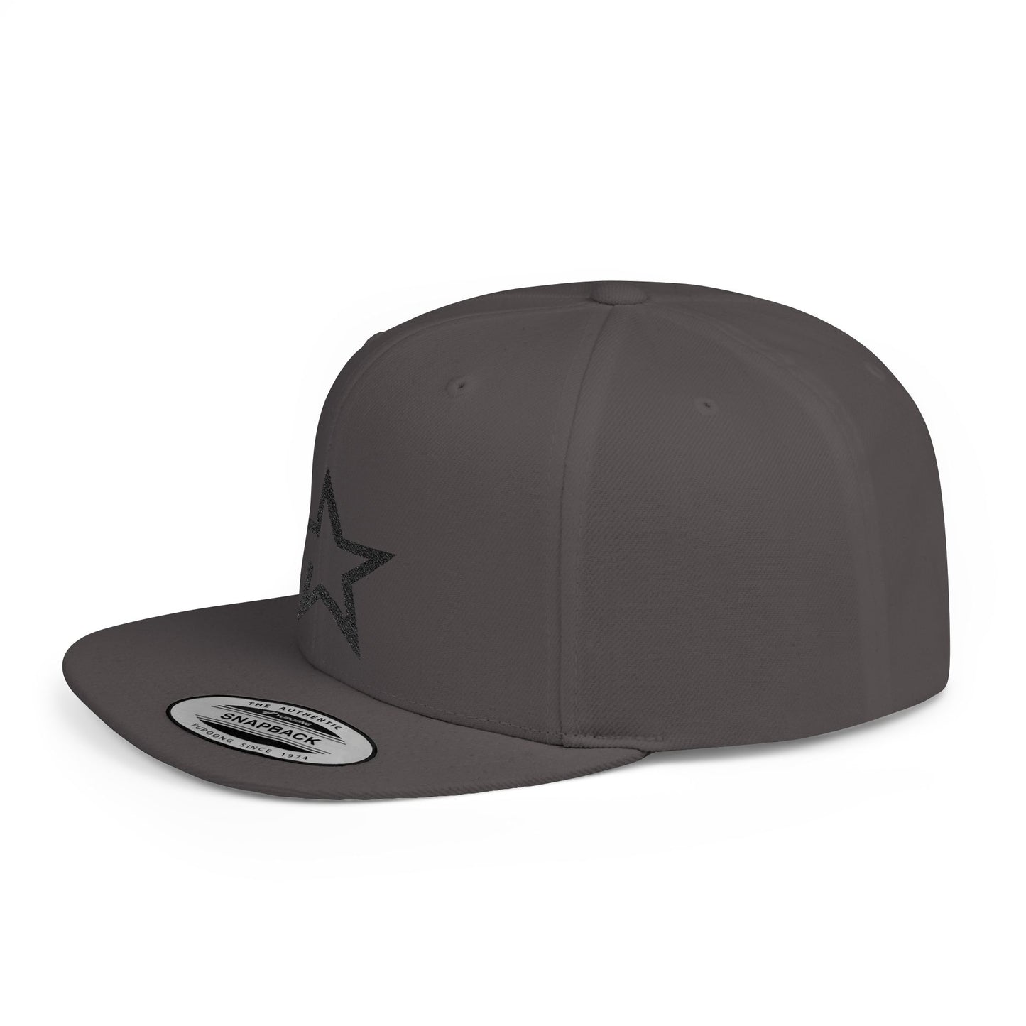 DPH Star Minimalist Star Flat Bill Snapback Hat