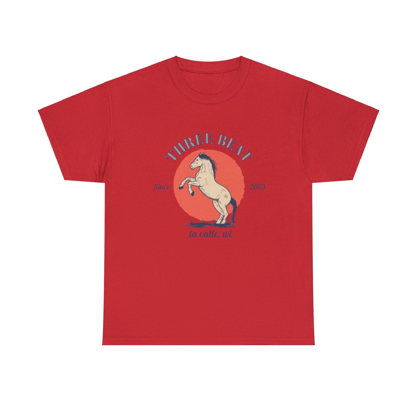 Three Beat Sun Unisex Heavy Cotton Tee
