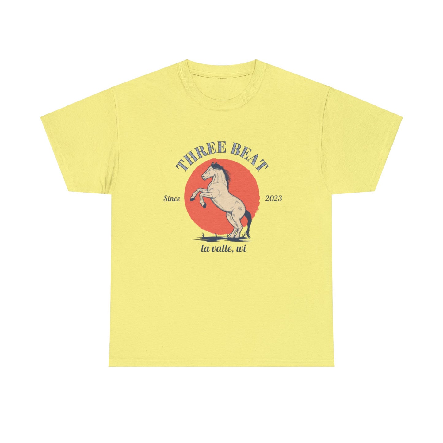 Three Beat Sun Unisex Heavy Cotton Tee