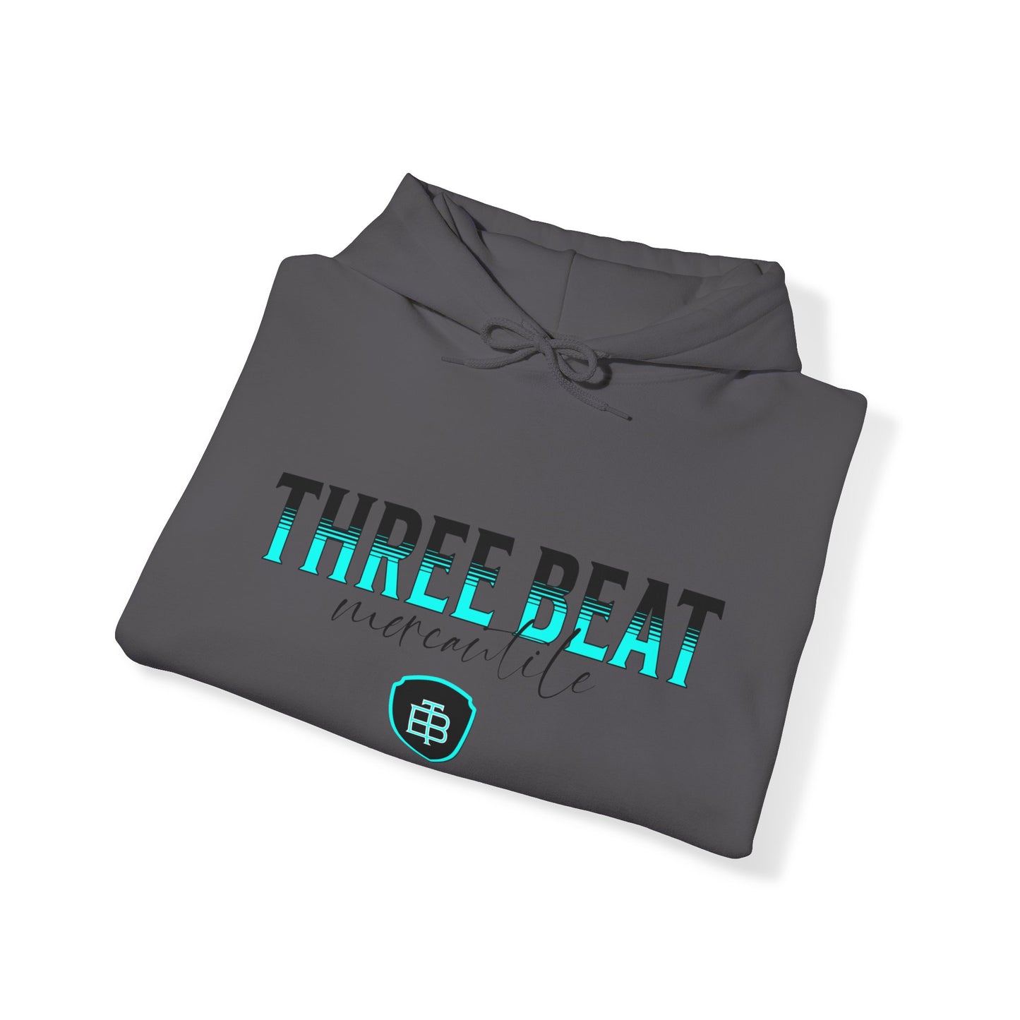 Three Beat Shield Unisex Heavy Blend™ Hooded Sweatshirt