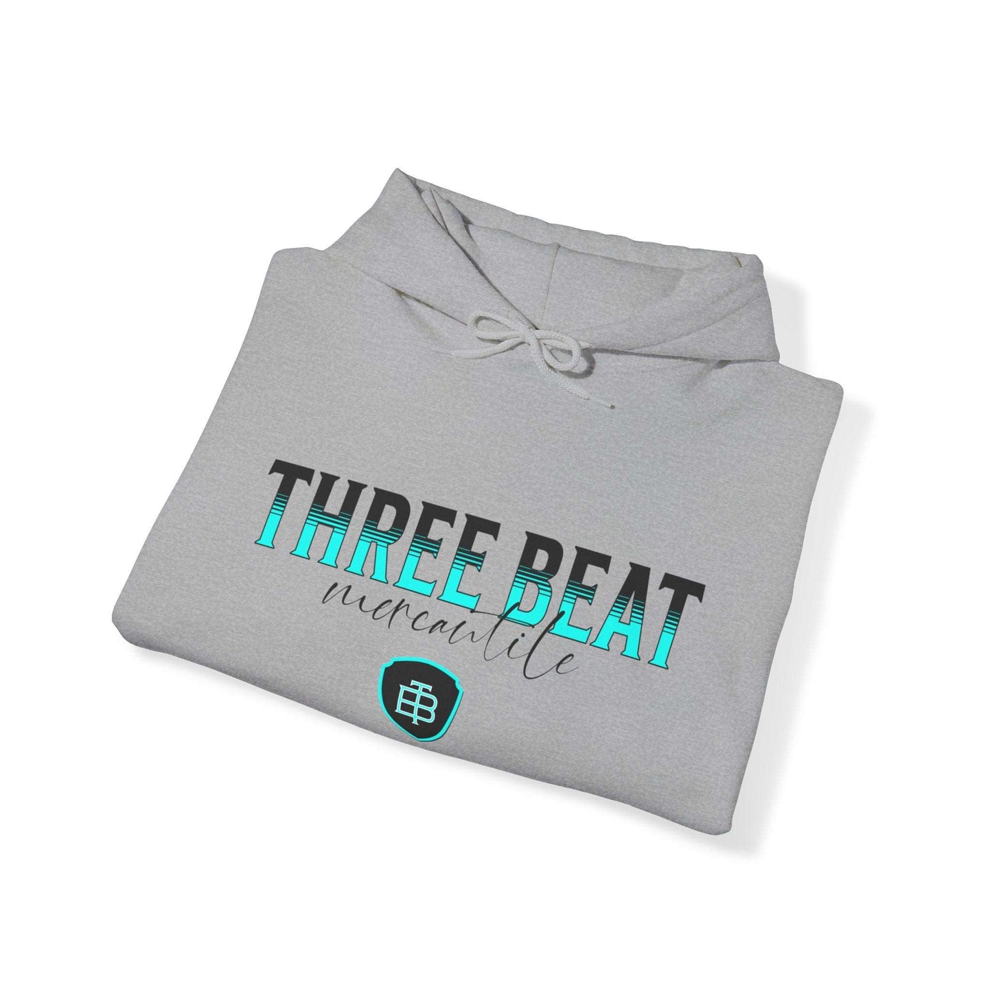 Three Beat Shield Unisex Heavy Blend™ Hooded Sweatshirt
