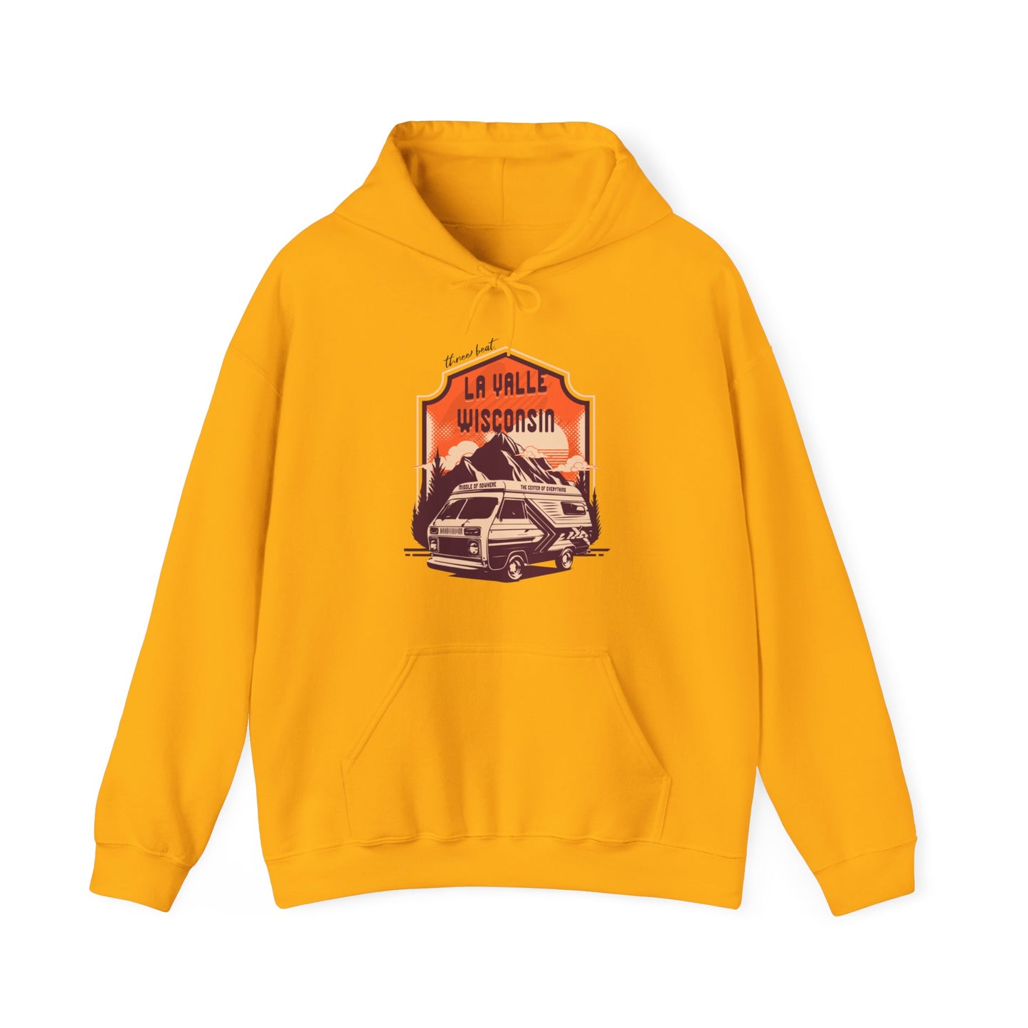 Three Beat MON Unisex Heavy Blend™ Hooded Sweatshirt