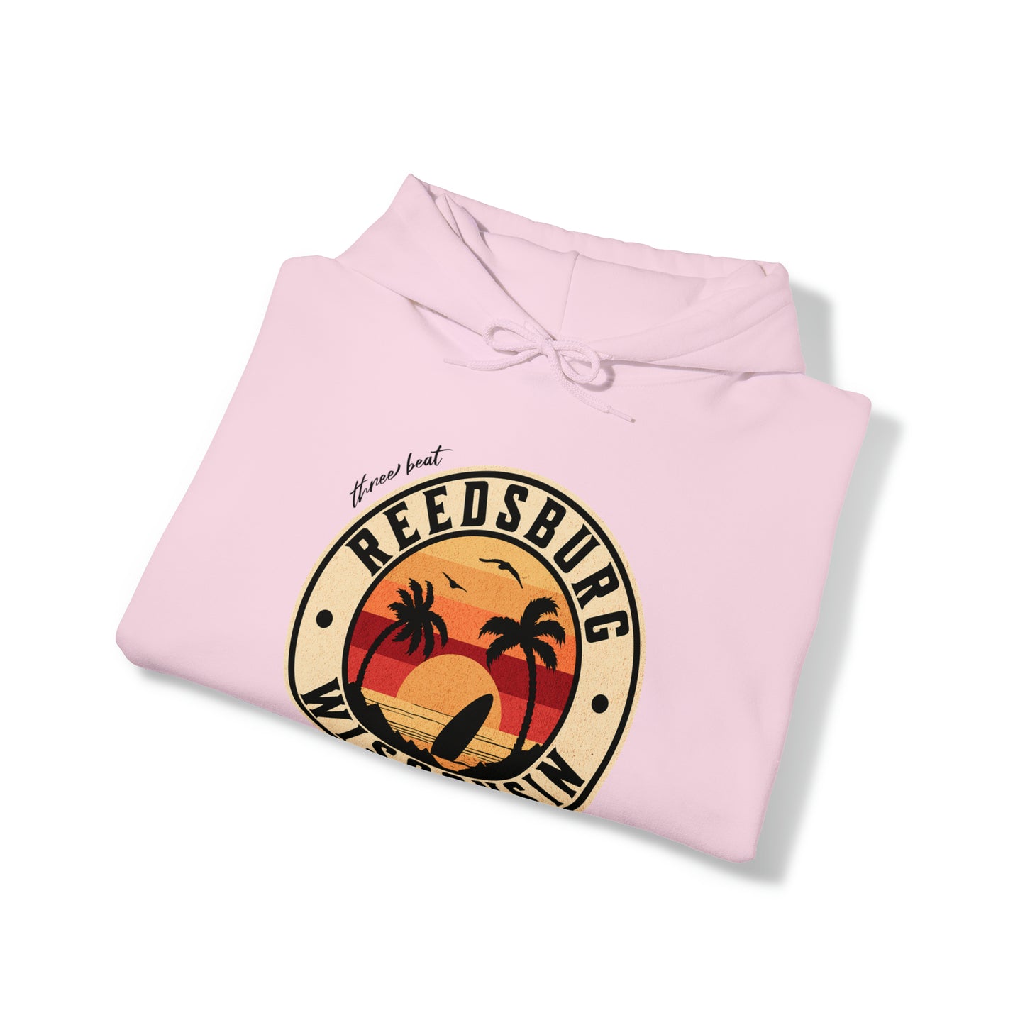 Three Beat Hometown Reedsburg Unisex Heavy Blend™ Hooded Sweatshirt