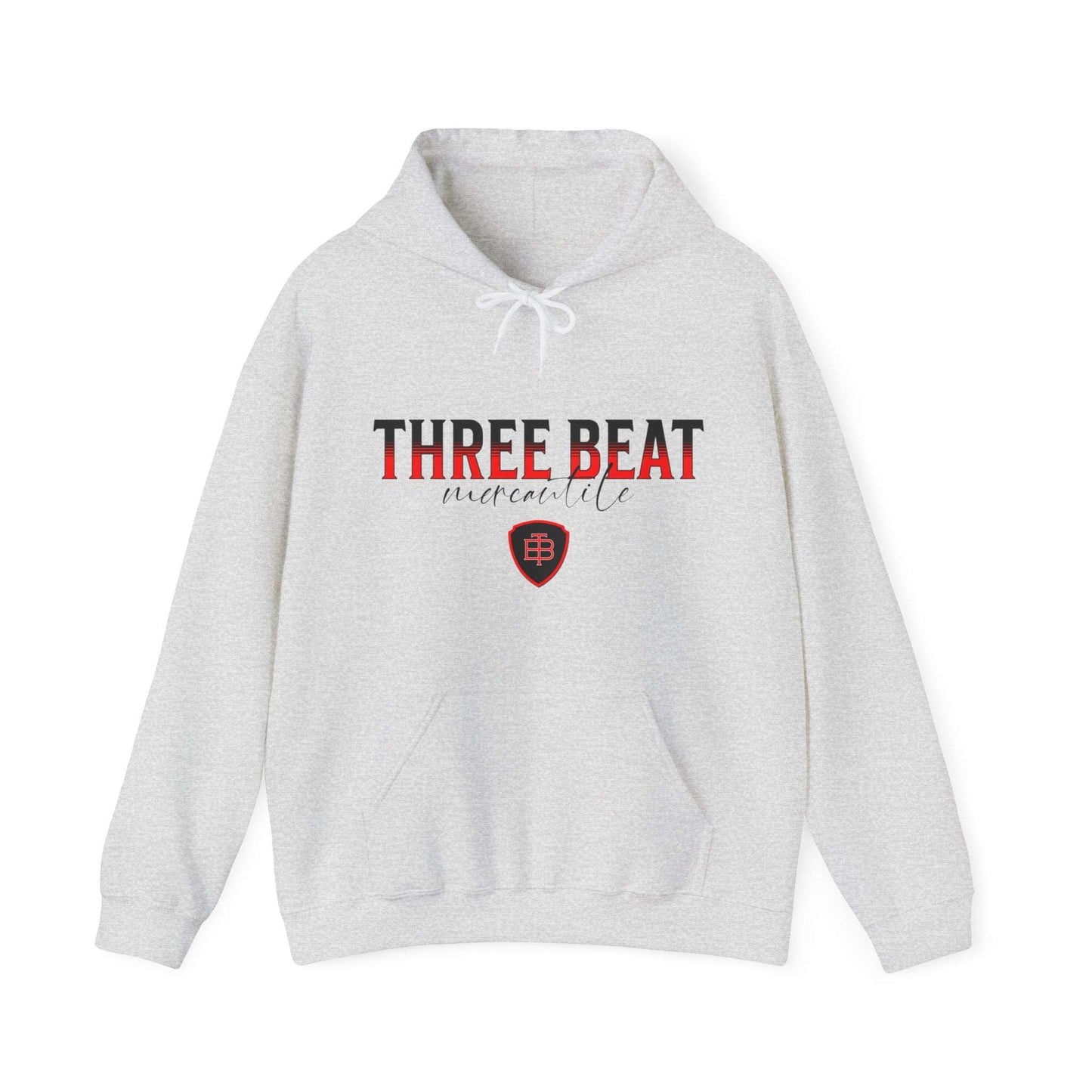 Three Beat Shield Rojo Unisex Heavy Blend™ Hooded Sweatshirt