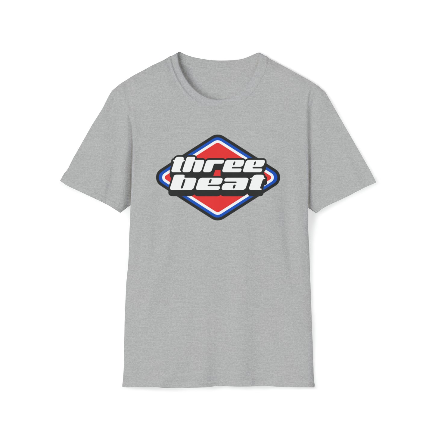 Three Beat Racing Mens Softstyle T-Shirt