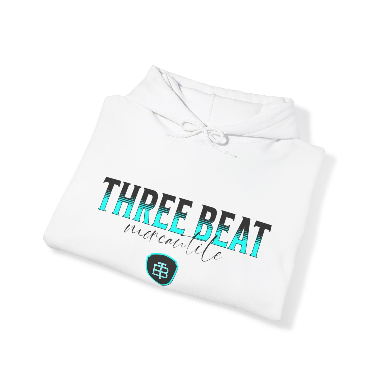 Three Beat Shield Unisex Heavy Blend™ Hooded Sweatshirt