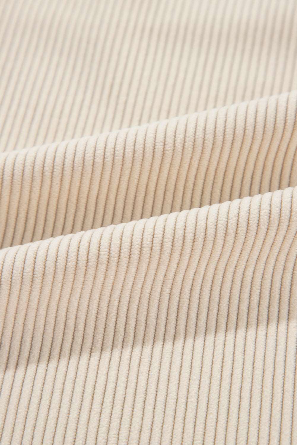 Parchment Houndstooth Corduroy Patchwork Flap Pocket Shacket