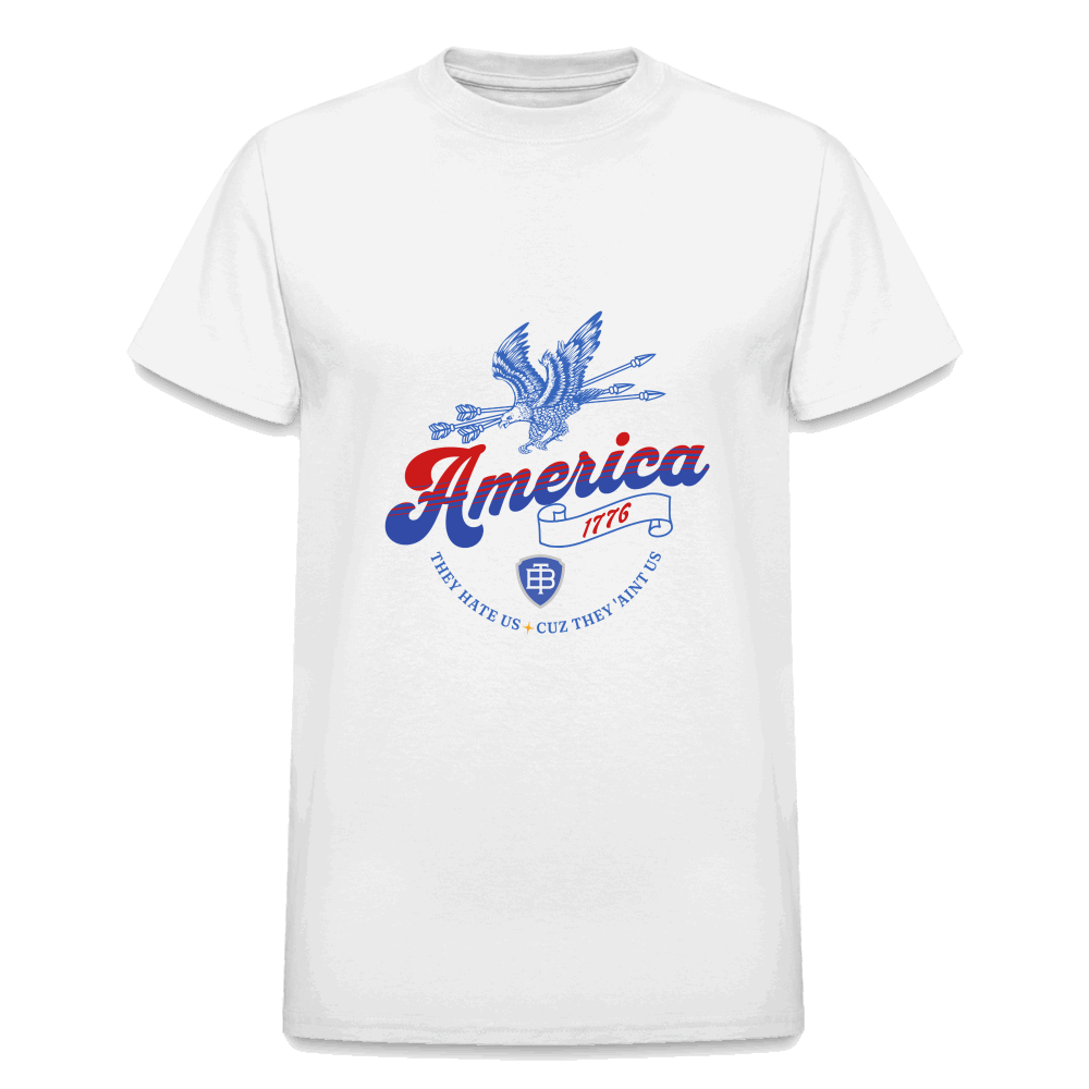 Three Beat Freedom Mens Classic T-Shirt - white