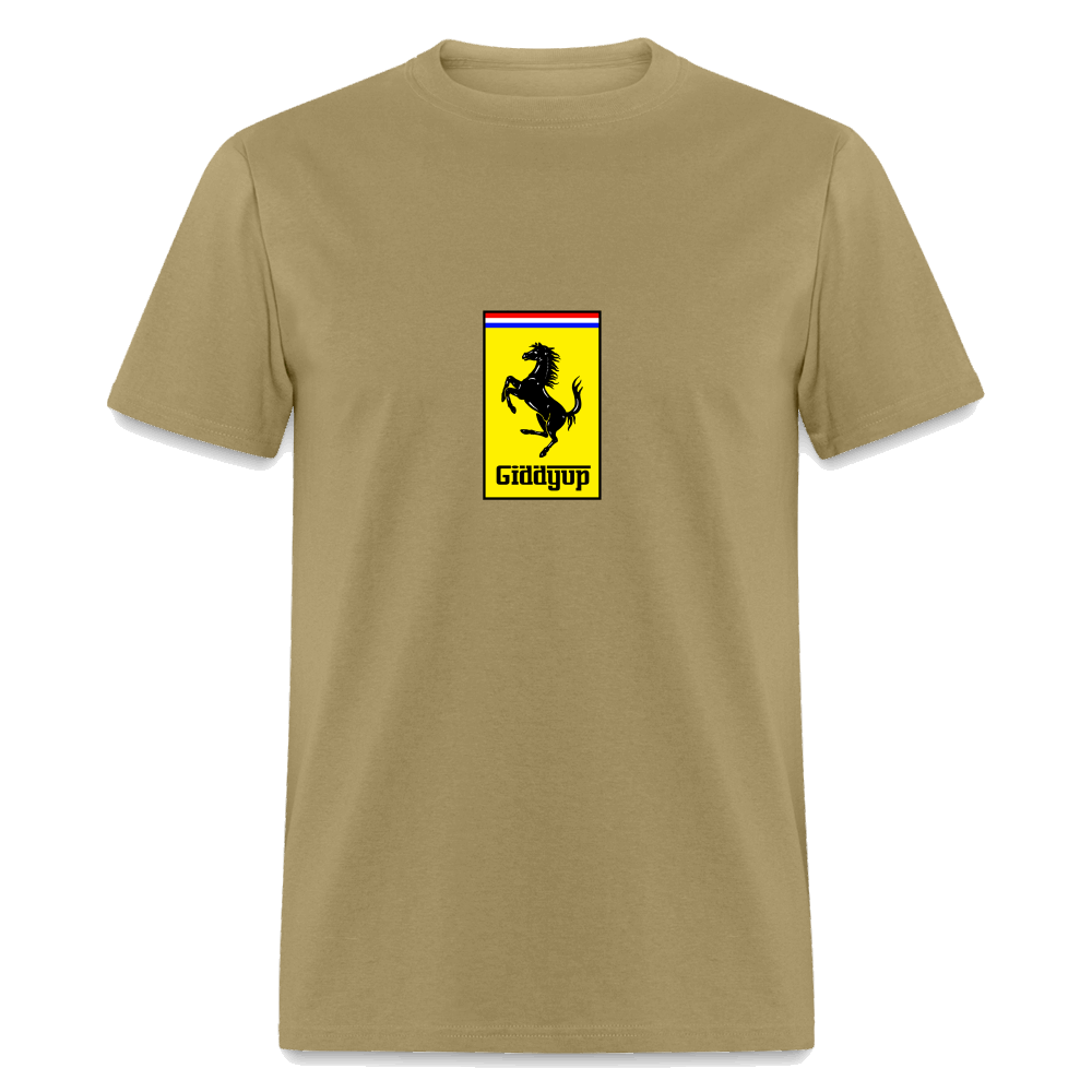 GiddyUp Unisex Classic T-Shirt - khaki