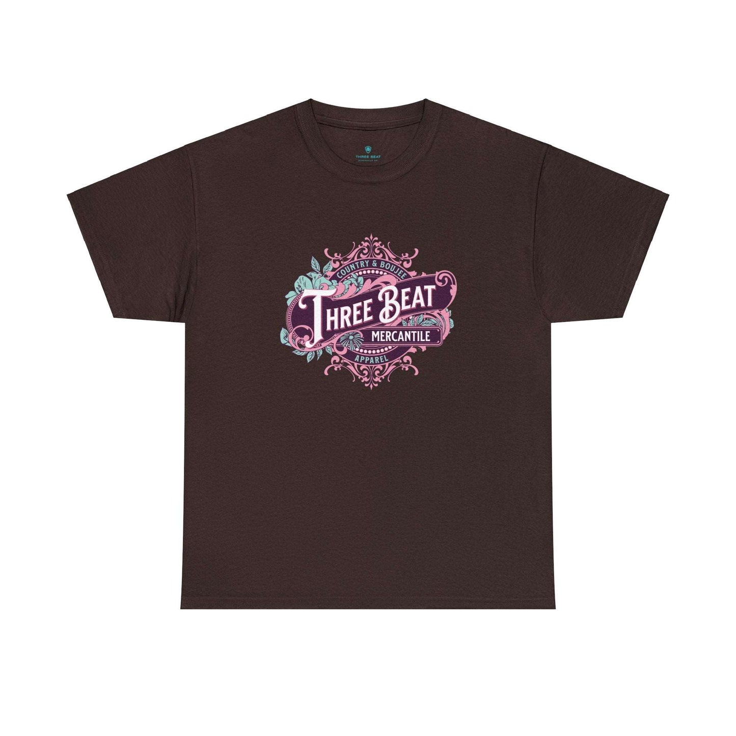 Three Beat Leafy Boujee Unisex Heavy Cotton Tee