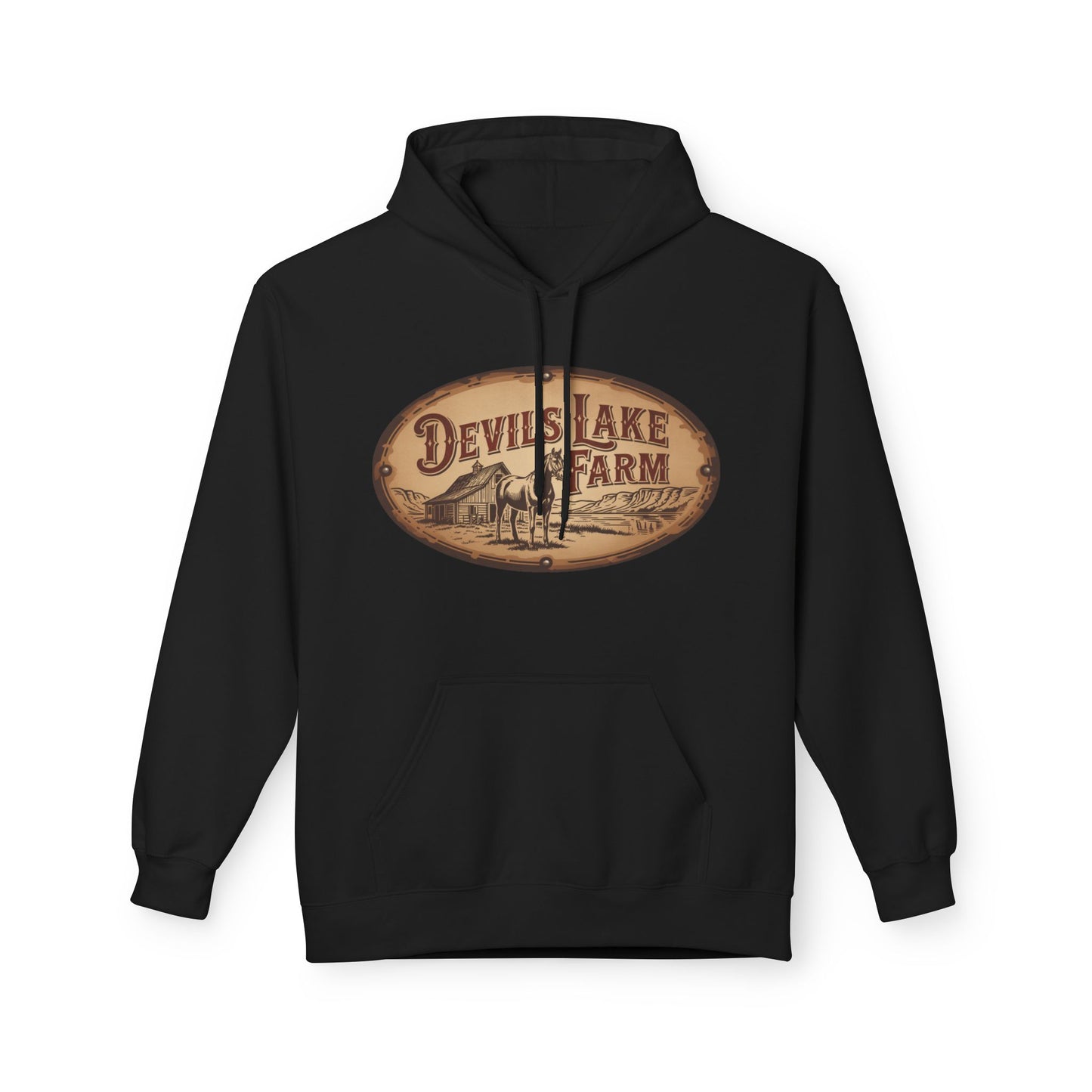 Devil's Lake Farm Hoodie - Vintage Rustic Farmhouse Pullover