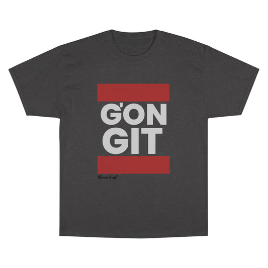 Three Beat G'On Git Champion T-Shirt