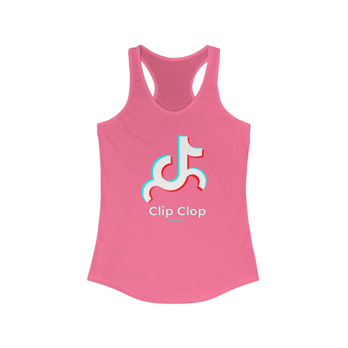 Three Beat Clip Clop Women's Ideal Racerback Tank