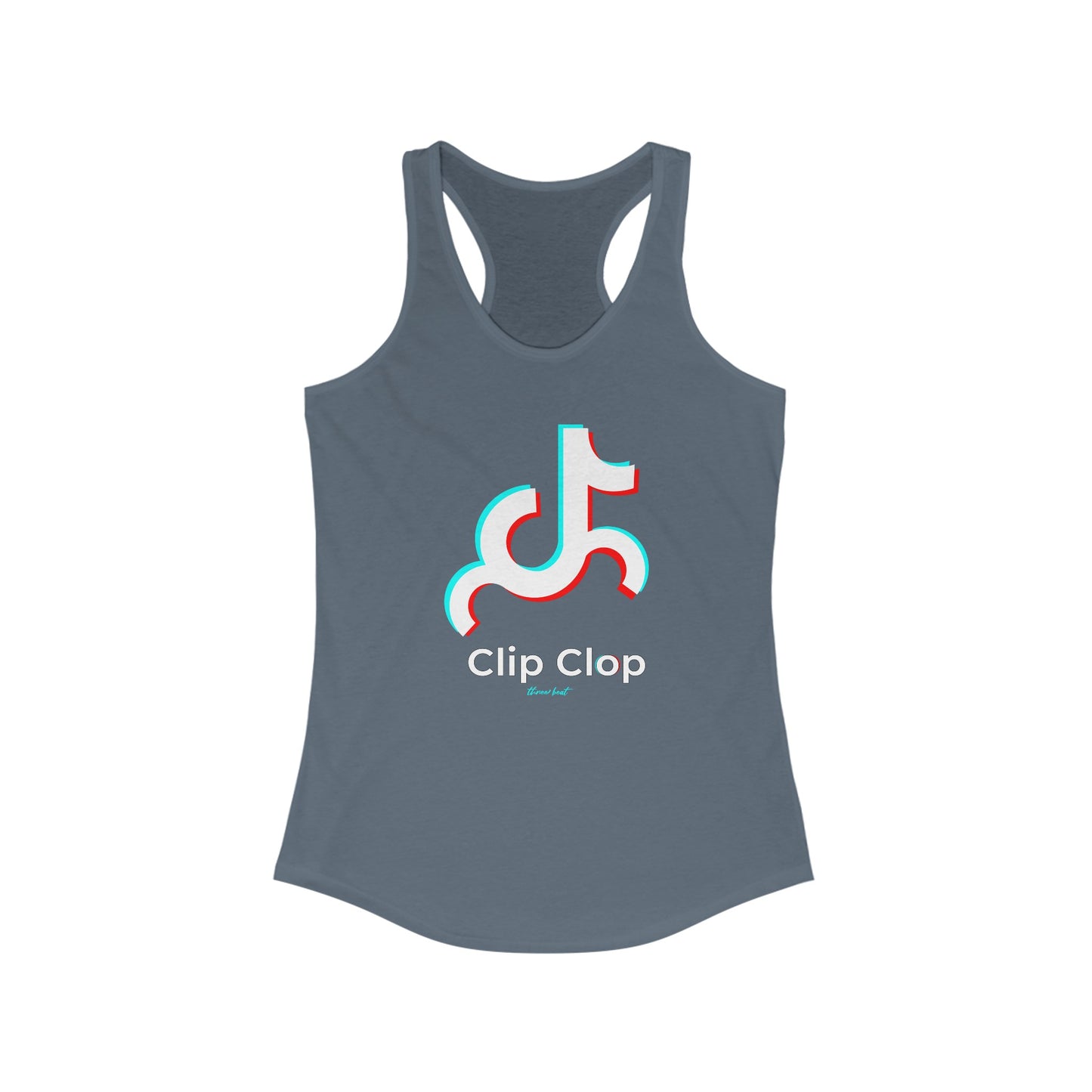 Three Beat Clip Clop Women's Ideal Racerback Tank