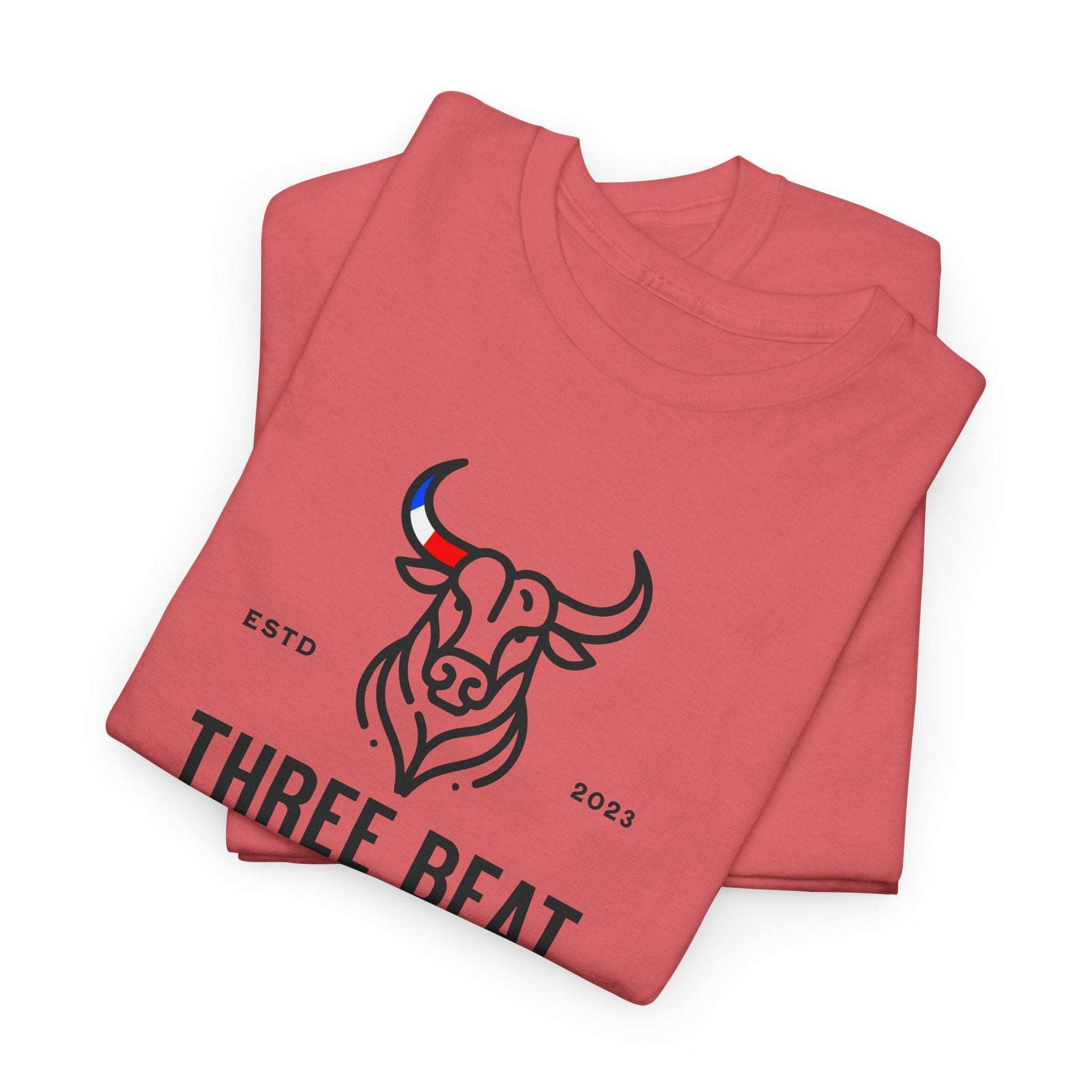 Three Beat Bull Unisex Heavy Cotton Tee