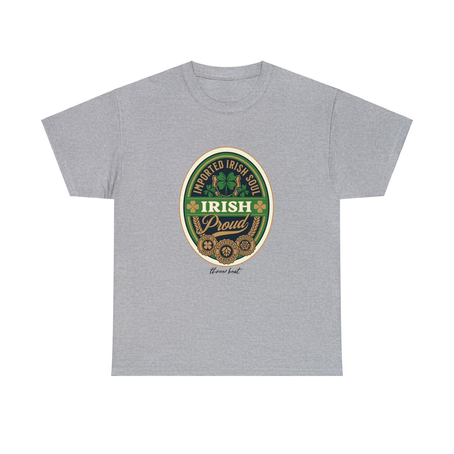 Three Beat Irish Pride Unisex Heavy Cotton Tee