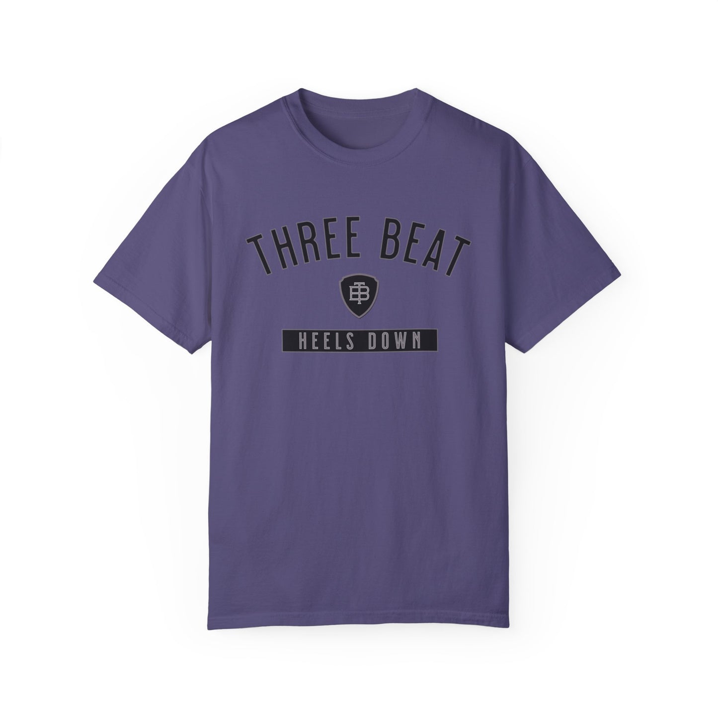 Three Beat Heels Down Unisex Garment-Dyed T-shirt