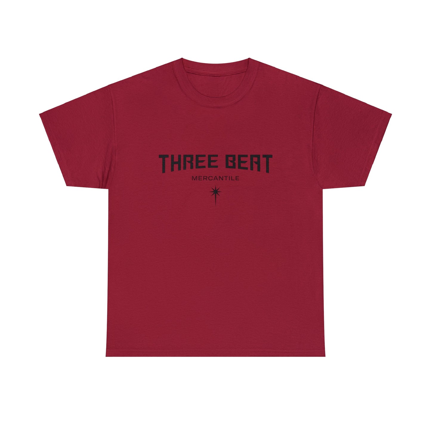 Three Beat Star Unisex Heavy Cotton Tee