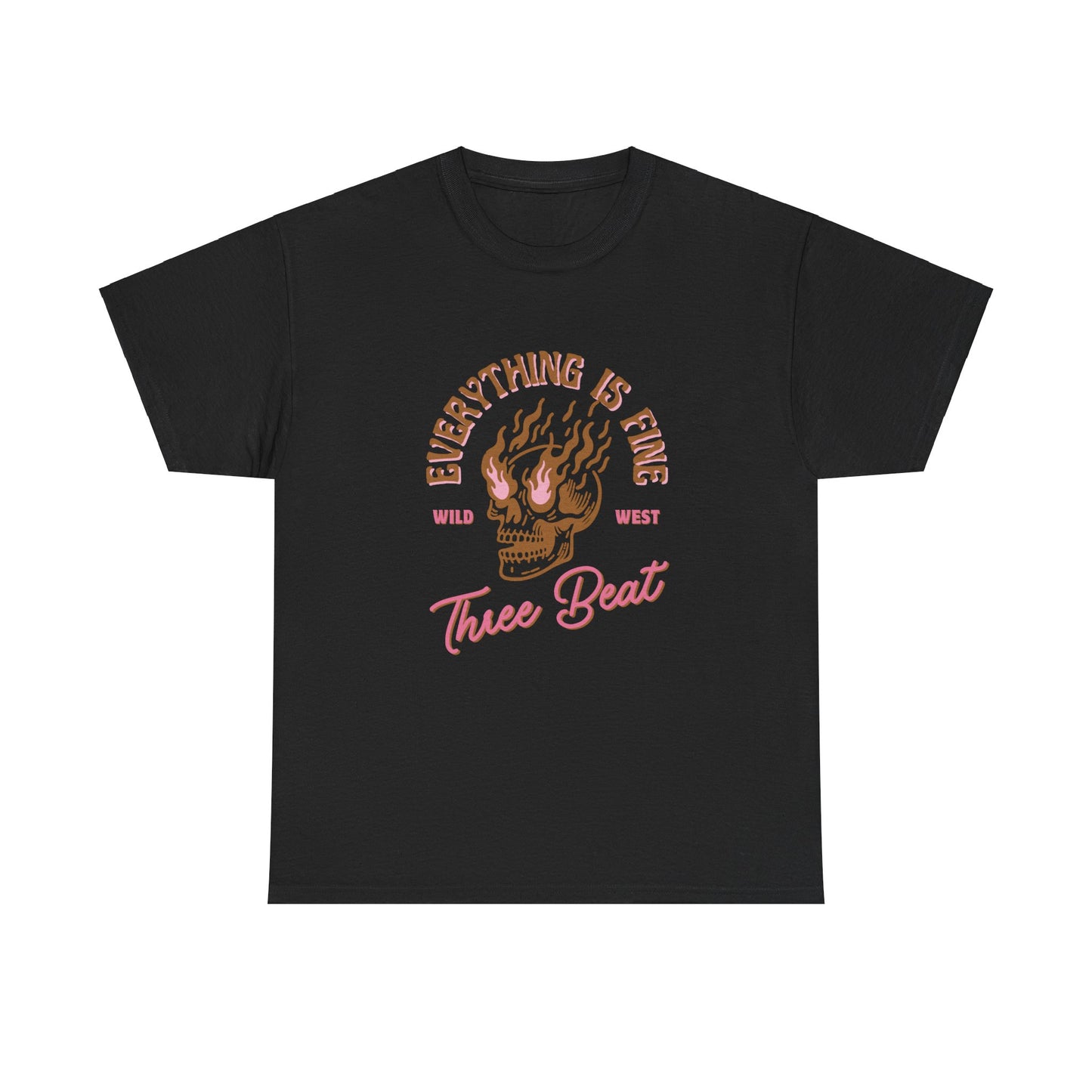 Three Beat "Fine" Unisex Heavy Cotton Tee