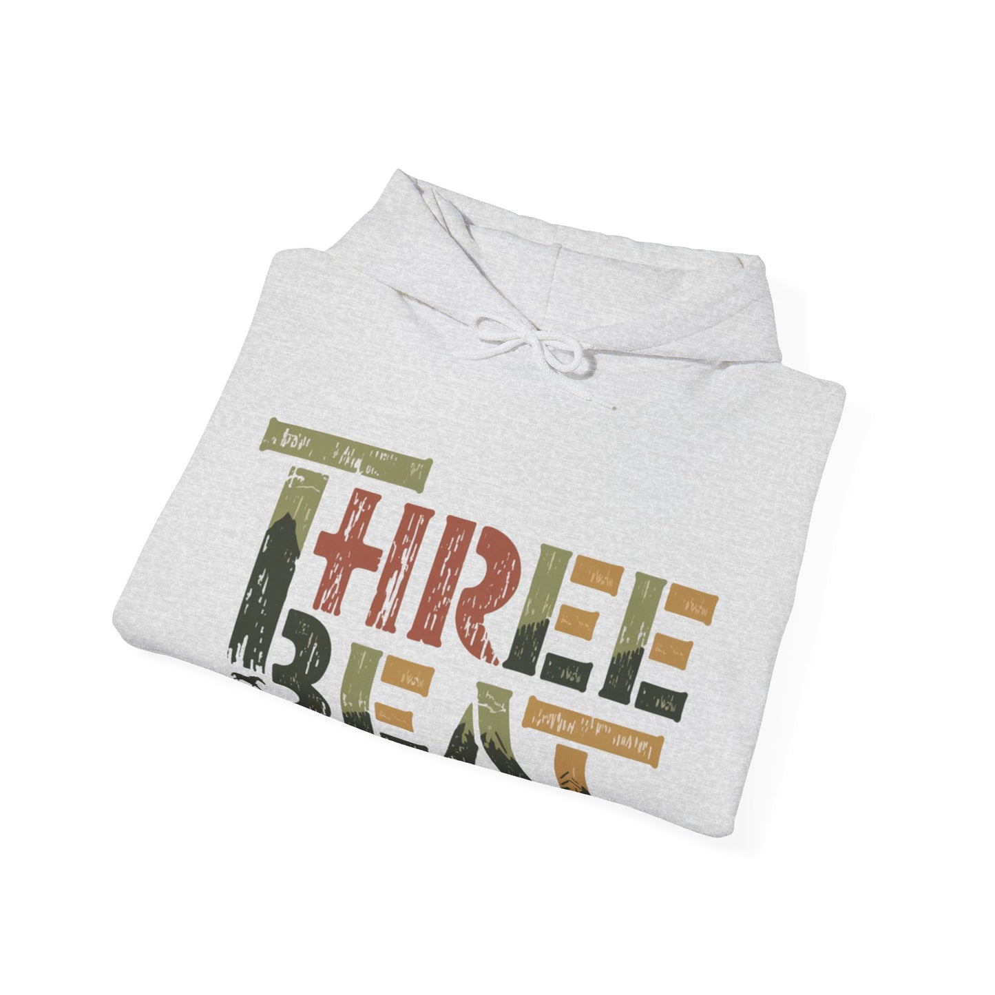 Three Beat Rustic Unisex Heavy Blend™ Hooded Sweatshirt