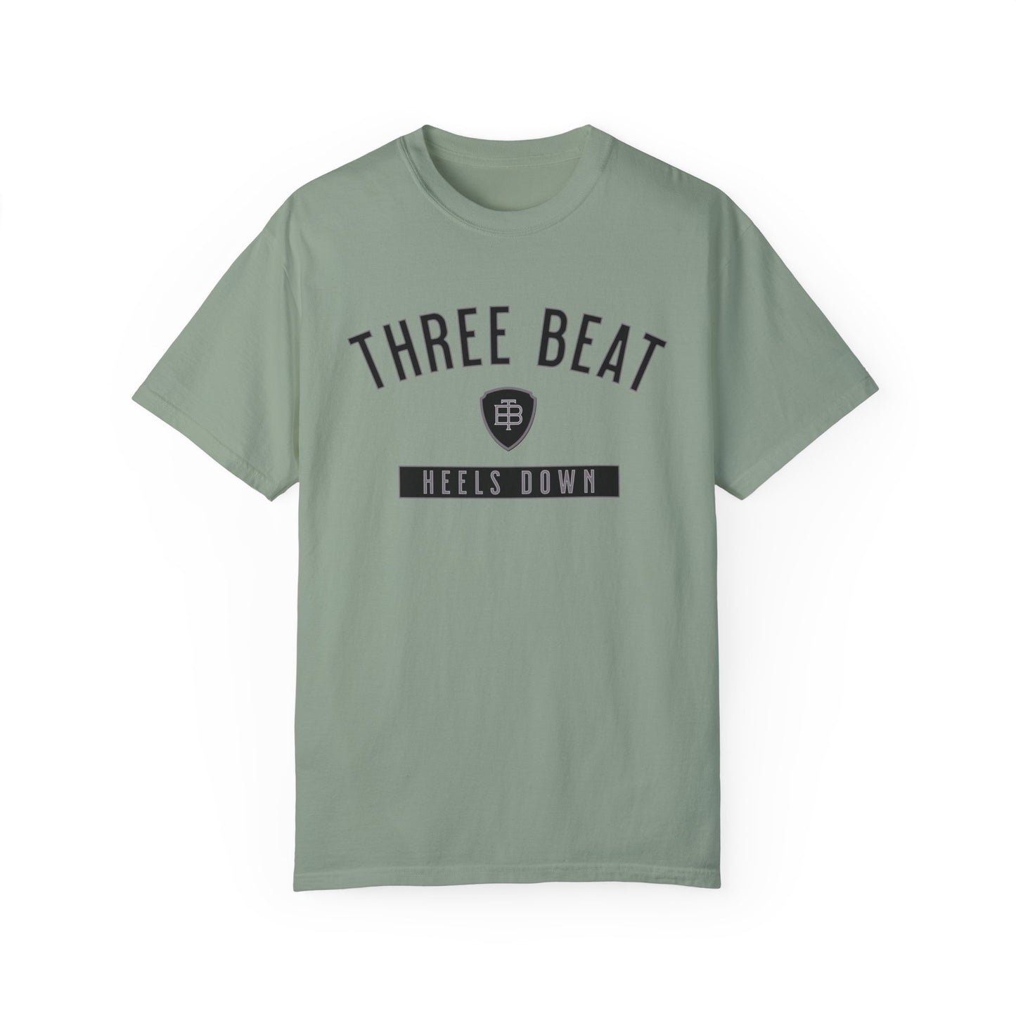 Three Beat Heels Down Unisex Garment-Dyed T-shirt