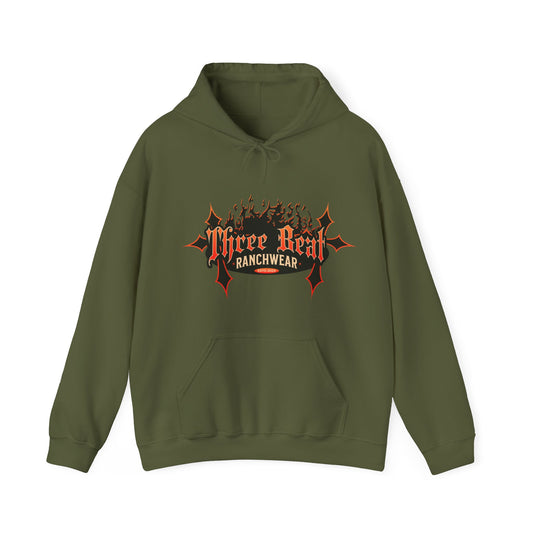 Three Beat Ranch Wear Unisex Heavy Blend™ Hooded Sweatshirt