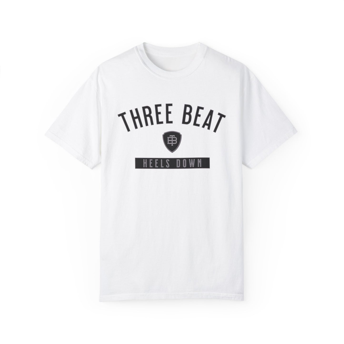 Three Beat Heels Down Unisex Garment-Dyed T-shirt