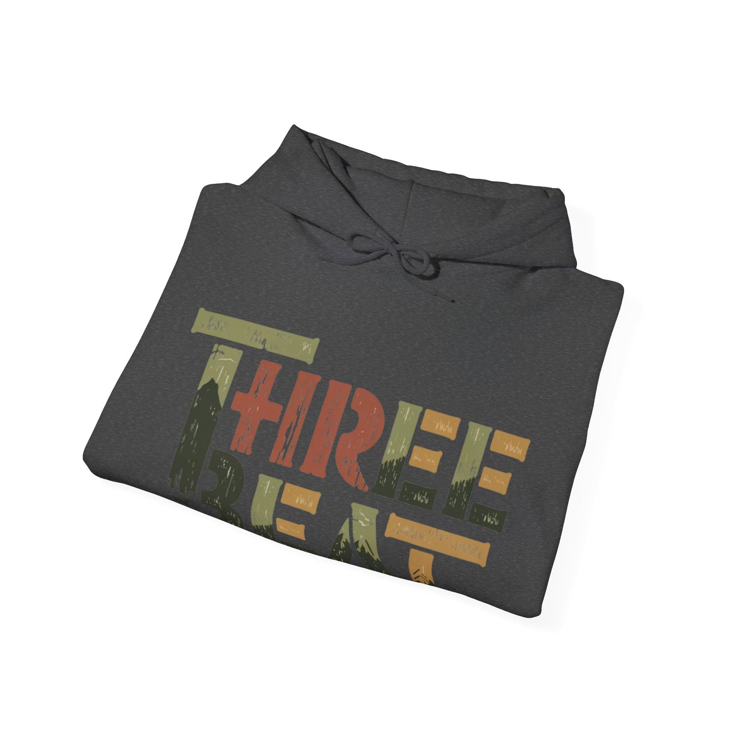 Three Beat Rustic Unisex Heavy Blend™ Hooded Sweatshirt