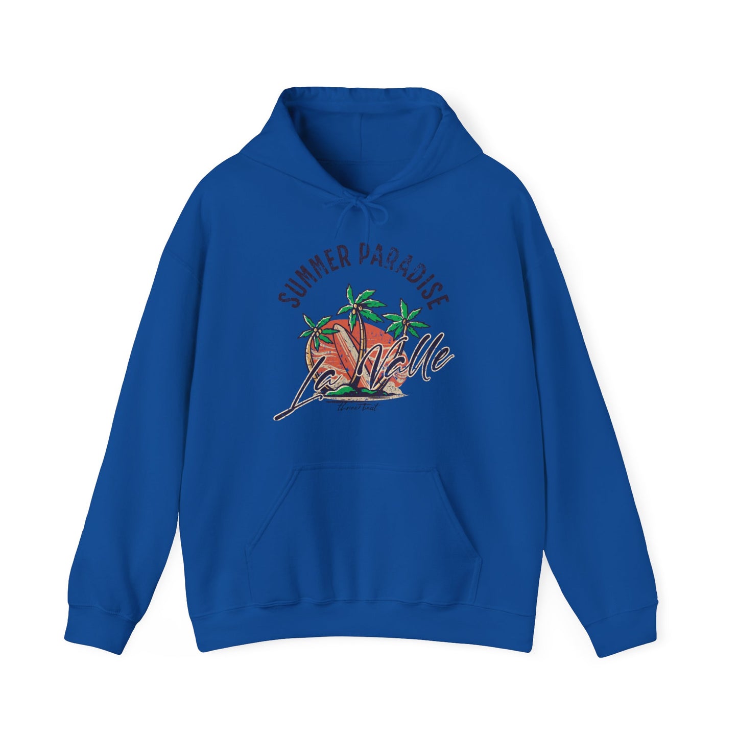 Three Beat La Valle Paradise Unisex Heavy Blend™ Hooded Sweatshirt